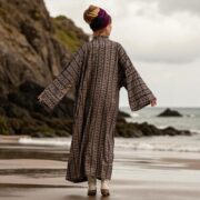 Boho Kimono Duster Robe: Mystic Dune Rayon Plus Size Cover-Up - Alura - Image 3