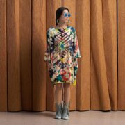 Plus Size Tie-Dye Kimono Top – Festival Flame Boho Caftan Tunic Dress 1X-3X | Galaxy - Image 5