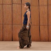 Boho Patchwork Harem Pants – Forest Ember Cotton Festival Trousers | Paloma - Image 6