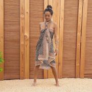 Bichi Boho Cotton Sarong – Hand-Printed Block Print Beach Wrap | ZinniaPearl - Image 5