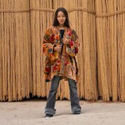 Golden Ember Kimono – A Velvet Duster of Boho Flowers for Every Body | Mei by ZinniaPearl - Image 5
