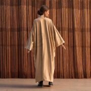 Boho Velvet Kimono Duster – Plus Size Festival Coat in Sandstone | Mai by ZinniaPearl - Image 7
