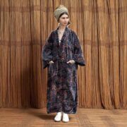 Plus Size Velvet Kimono Robe: Luna Paisley Boho Duster Jacket Harper J - Image 5