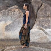 Boho Patchwork Harem Pants – Handmade Cotton Trousers | Spiritu in Cedar Drift - Image 2