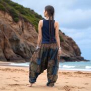 Boho Patchwork Harem Pants – Handmade Cotton Trousers | Spiritu in Cedar Drift - Image 8