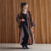 Boho Velvet Kimono Jacket – Maple Ember Plus Size Duster | ZinniaPearl Mai - Image 5