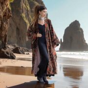 Boho Velvet Kimono Jacket – Maple Ember Plus Size Duster | ZinniaPearl Mai - Image 7