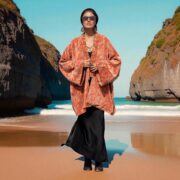 Tiger Lily Velvet Kimono Jacket: Plus Size Boho Floral Coat- Mei - Image 7