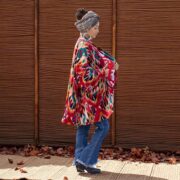 Sangria Ikat Velvet Kimono – Plus Size Boho Duster Jacket | Mei by ZinniaPearl - Image 6