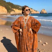 Sunset Clay Tie-Dye Jumpsuit – Plus Size Cotton Harem Romper | Sadie by ZinniaPearl - Image 10