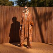 Sunset Clay Tie-Dye Jumpsuit – Plus Size Cotton Harem Romper | Sadie by ZinniaPearl - Image 5