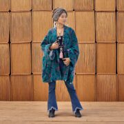 Handmade Velvet Kimono Jacket – Peacock Boho Coat | Mei by ZinniaPearl - Image 5