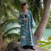 Bluebird Magnolia “MAI” Velvet Kimono Duster – Plus Size Boho Jacket