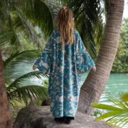 Bluebird Magnolia “MAI” Velvet Kimono Duster – Plus Size Boho Jacket - Image 3