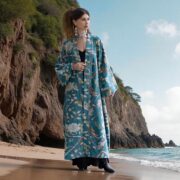 Bluebird Magnolia “MAI” Velvet Kimono Duster – Plus Size Boho Jacket - Image 7