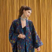 MAI Mystic Grove Velvet Kimono Duster | Boho Floral Long Jacket & Festival - Image 6