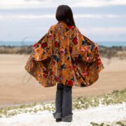 Golden Ember Kimono – A Velvet Duster of Boho Flowers for Every Body | Mei by ZinniaPearl - Image 3
