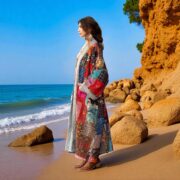 Hand Quilted Patchwork Cotton Kimono Duster Coat – Adhirsa Shobu - Image 8