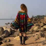 Plus Size Tie-Dye Kimono Dress with Pockets – Heartfire Festival Tunic | Kumo - Image 3