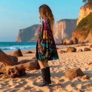 Plus Size Tie-Dye Kimono Dress with Pockets – Heartfire Festival Tunic | Kumo - Image 9