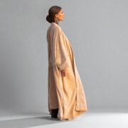 Plus Size Velvet Kimono Duster: Sandstone Cotton Robe, Boho Coat – Harper Jade - Image 10