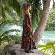 Boho Velvet Kimono Jacket – Maple Ember Plus Size Duster | ZinniaPearl Mai - Image 2