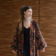 Boho Velvet Kimono Jacket – Maple Ember Plus Size Duster | ZinniaPearl Mai - Image 6
