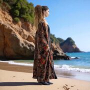 Boho Velvet Kimono Jacket – Maple Ember Plus Size Duster | ZinniaPearl Mai - Image 8