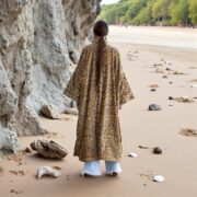 Velvet Kimono Jacket | Citrine Bloom Yellow | Plus Size Boho Duster - Image 8