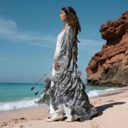 Monsoon Paisley Duster | Inclusive Boho Ruffle Robe – Bali by ZinniaPearl - Image 2