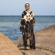 Starlit Gaze Tie-Dye Jumpsuit – Plus Size Cotton Harem Romper | Sadie by ZinniaPearl