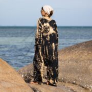 Starlit Gaze Tie-Dye Jumpsuit – Plus Size Cotton Harem Romper | Sadie by ZinniaPearl - Image 3