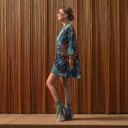 Plus Size Boho Tie-Dye Shirt | Galaxy Jade Festival Tunic Tee 1X–3X - Image 6