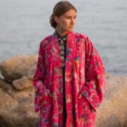 Velvet Kimono Duster | Plus Size Boho Floral Jacket – Rouge MAI by ZinniaPearl - Image 4