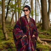 Plus Size Velvet Kimono Duster | Boho Robe in Sangria Red – Harper Jade - Image 6